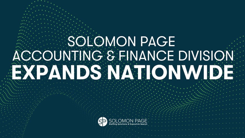 Solomon page Accounting & Finance Division Expands Nationwide