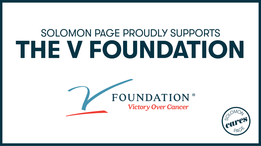 Solomon Page Proudly Supports the V Foundation
