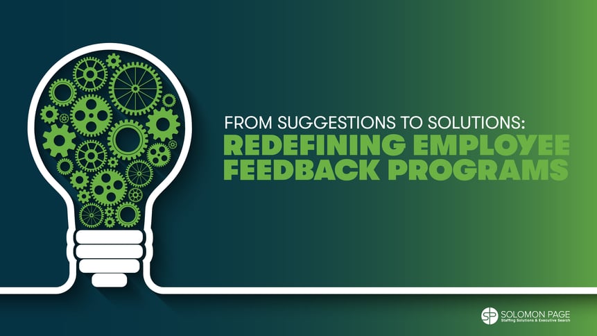 From Suggestions to Solutions: Redefining Employee Feedback Programs
